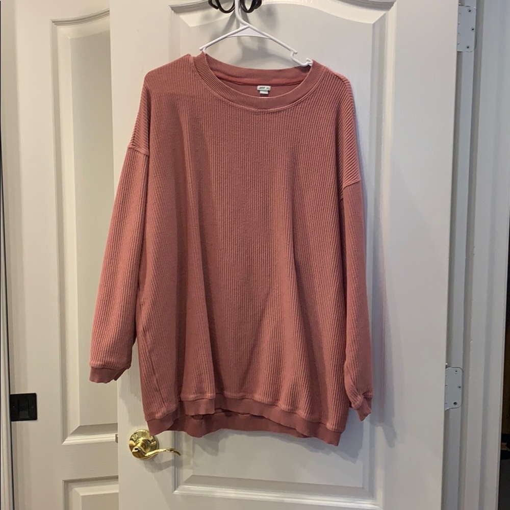 Oversized pink sweater